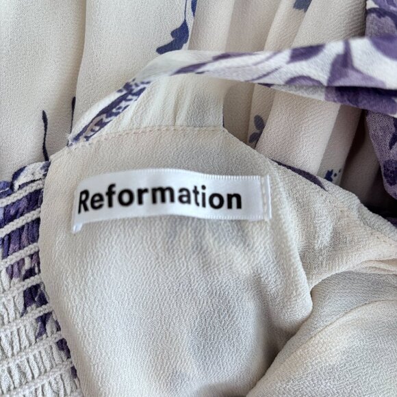 Reformation Fulton Midi Dress in Jasper Print - Picture 10 of 11